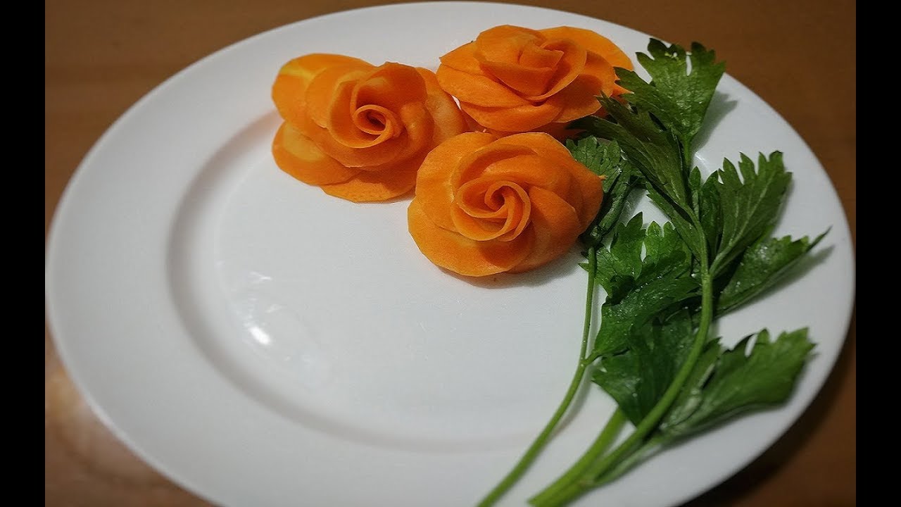 cách tỉa hoa cà rốt 5 cánh